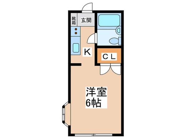 AQUAアパート堀之内の物件間取画像